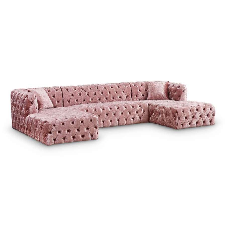 676Pink-Sectional